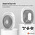 3-Speed USB 20cm Desktop Fan – Quiet Portable Lightweight Rechargeable Cooler