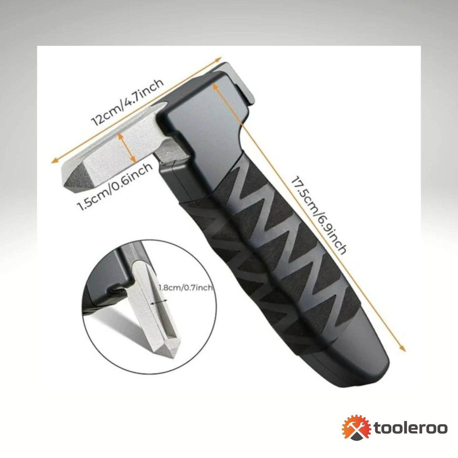 Tooleroo Car Cane Handle 3-in-1 Handy Grip - Lightweight Portable Mobility Tool