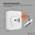 Tooleroo Wall Mountable CD Player Speaker - Bluetooth HiFi FM Radio White