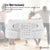 Tooleroo Wall Mountable CD Player Speaker - Bluetooth HiFi FM Radio White