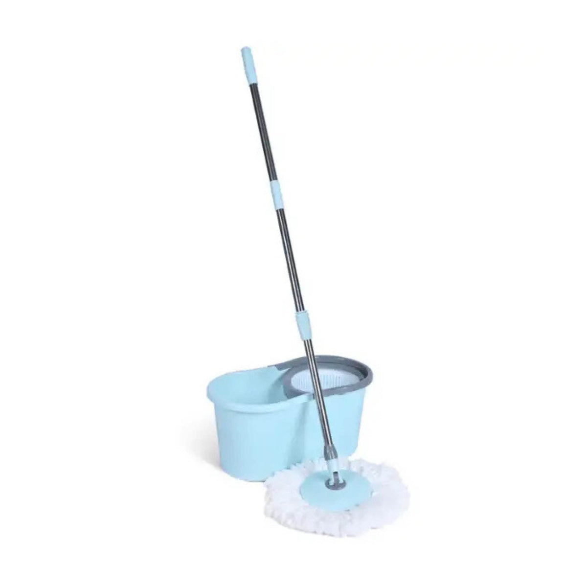 Kitchee Spin Mop &amp; Bucket Set – Microfibre Pad, Telescopic Handle, 10L Capacity
