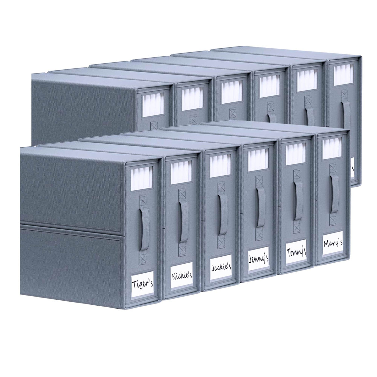 10x Kitchee Foldable Bed Sheet Storage Box – Linen &amp; Closet Organiser Grey