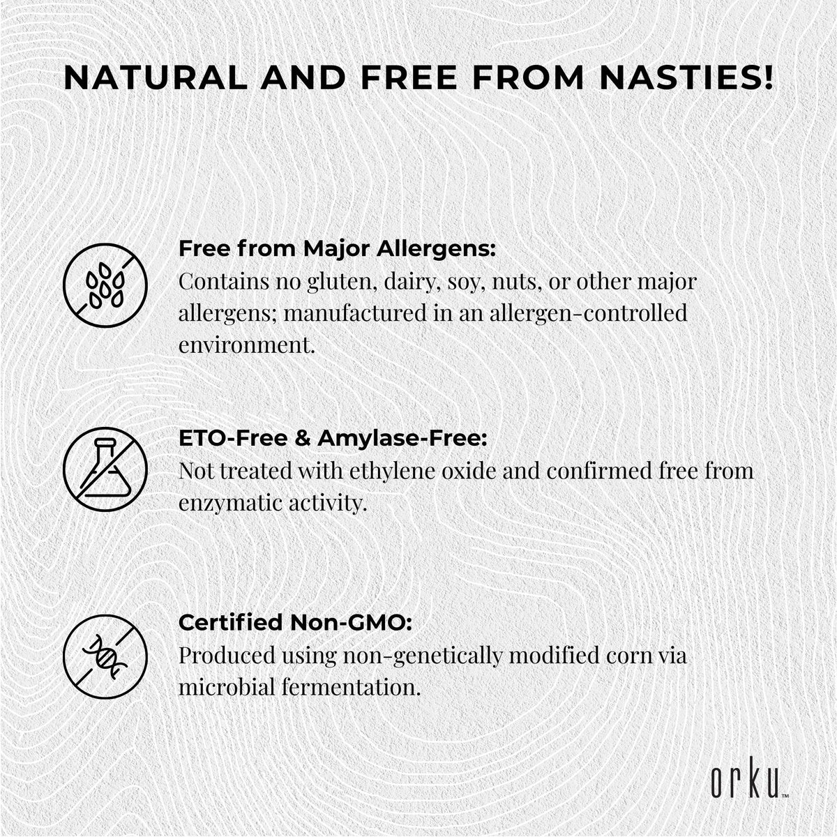 Orku 10Kg Xanthan Gum Thickener Pure Fine Powder 200 Mesh FCC E415 Food Additive