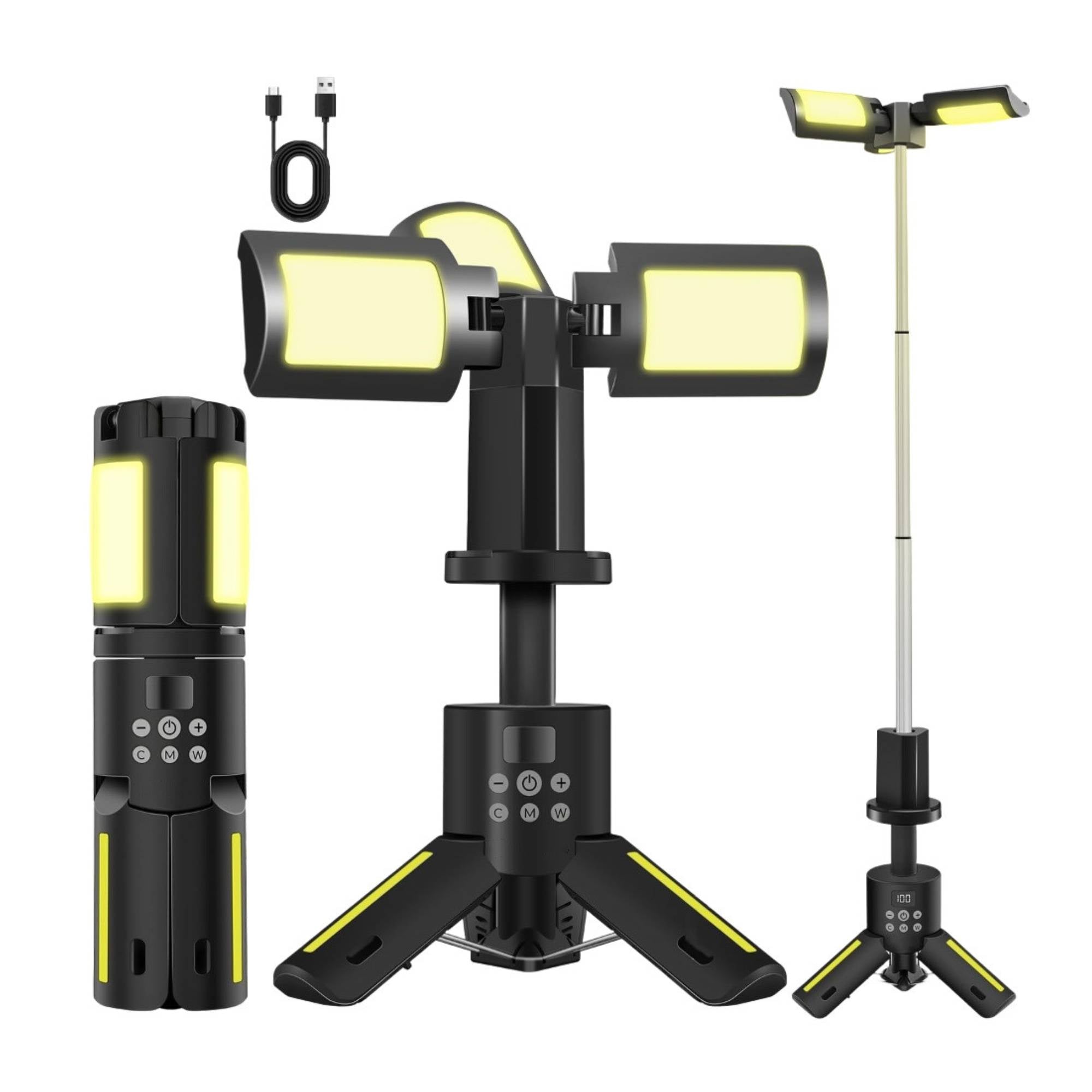 Social Hike Rechargeable Telescopic Camping Light - Outdoor LED 20W Lantern