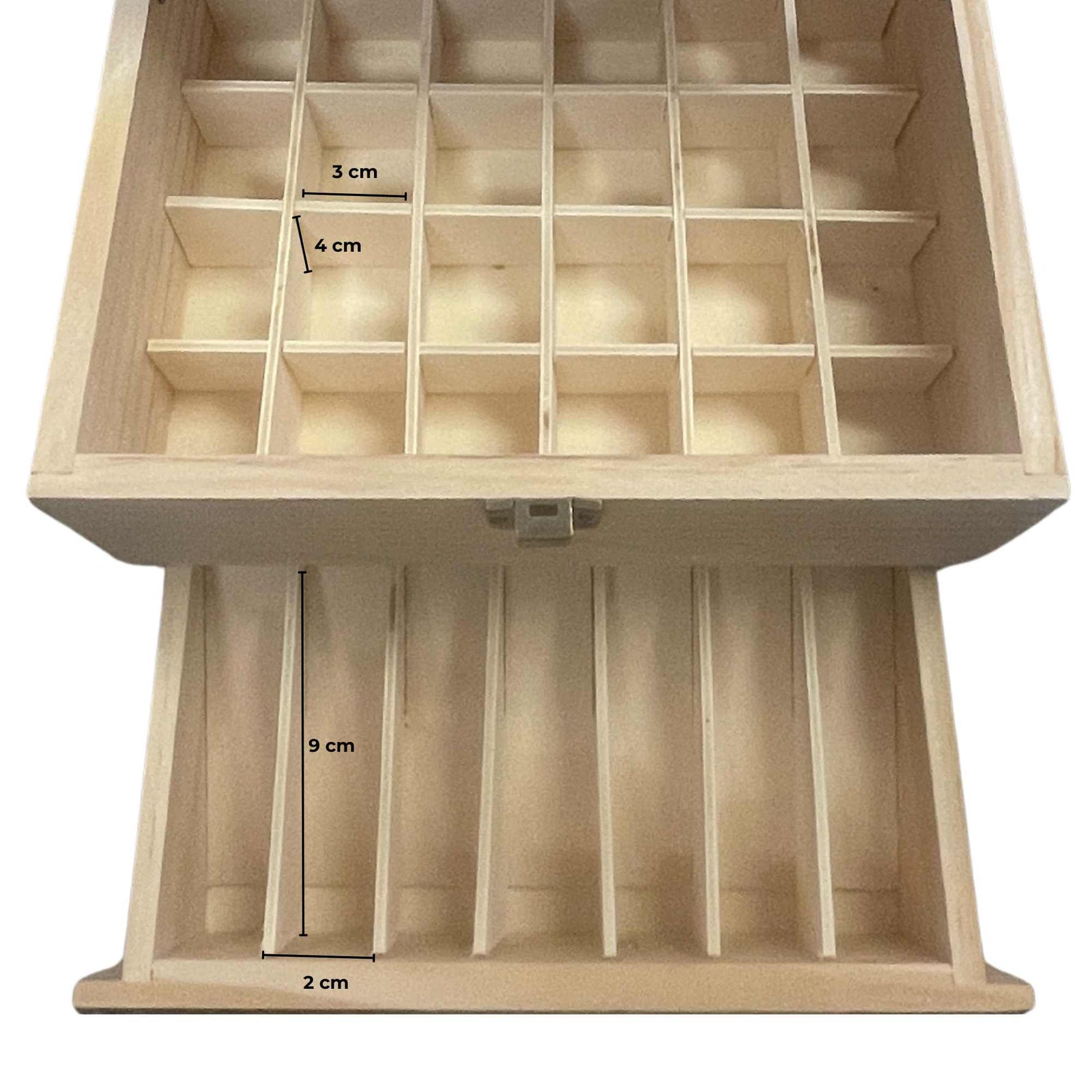 59 Slots Essential Oils Storage Box - Wooden 3-Tier Bottle Holder