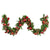 Christabelle 185cm Christmas Garland Lush Green Holiday Garland with Red Berries, Baubles & Pine Cones Pre-Decorated Festive Shelf or Banister Decoration