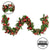 Christabelle 185cm Christmas Garland Lush Green Holiday Garland with Red Berries, Baubles & Pine Cones Pre-Decorated Festive Shelf or Banister Decoration