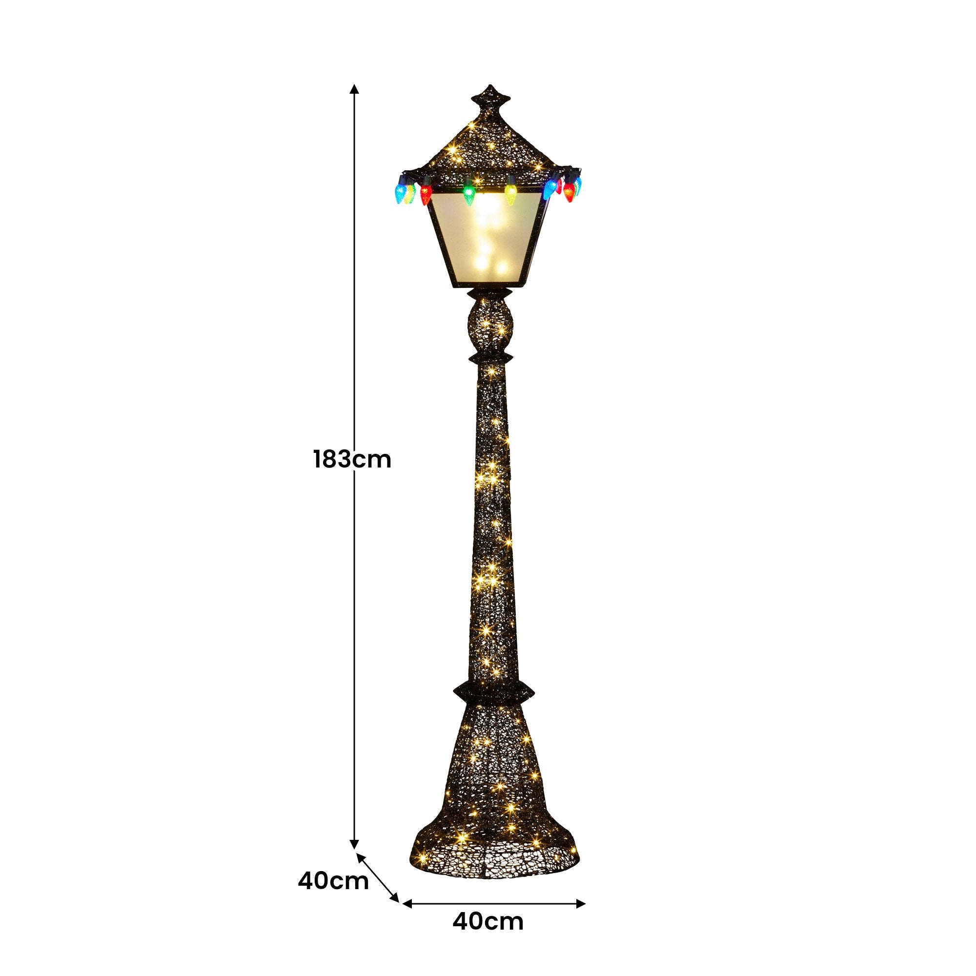 Christabelle Christmas Lamp Post Display 183cm With Lights