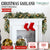 Christabelle 274cm Pre-lit Christmas Garland Gold Baubles Aa Battery Led Lights