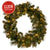 Christabelle 122cm Battery-operated Split Christmas Wreath Glittery Gold Pine