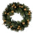 Christabelle 61cm Battery-operated Christmas Wreath Glittery Gold Pine