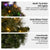 Christabelle 76cm Battery-operated Split Christmas Wreath Glittery Gold Pine
