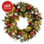 Christabelle 61cm Pre-lit Christmas Wreath Jingle Bells Battery-operated Baubles