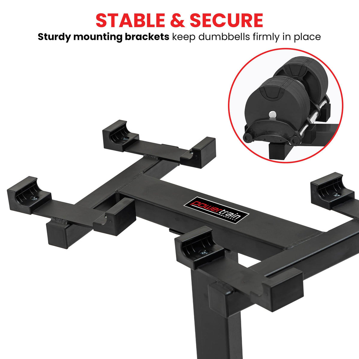 Powertrain 150Kg Adjustable Eon Dumbbell Stand