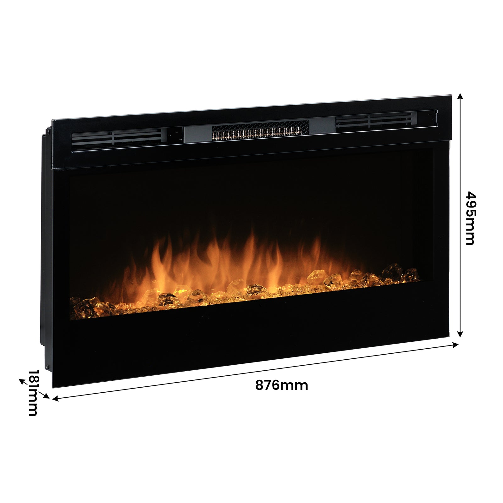 Dimplex PRISM Wall Mounted Electric Fireplace - 34-inches