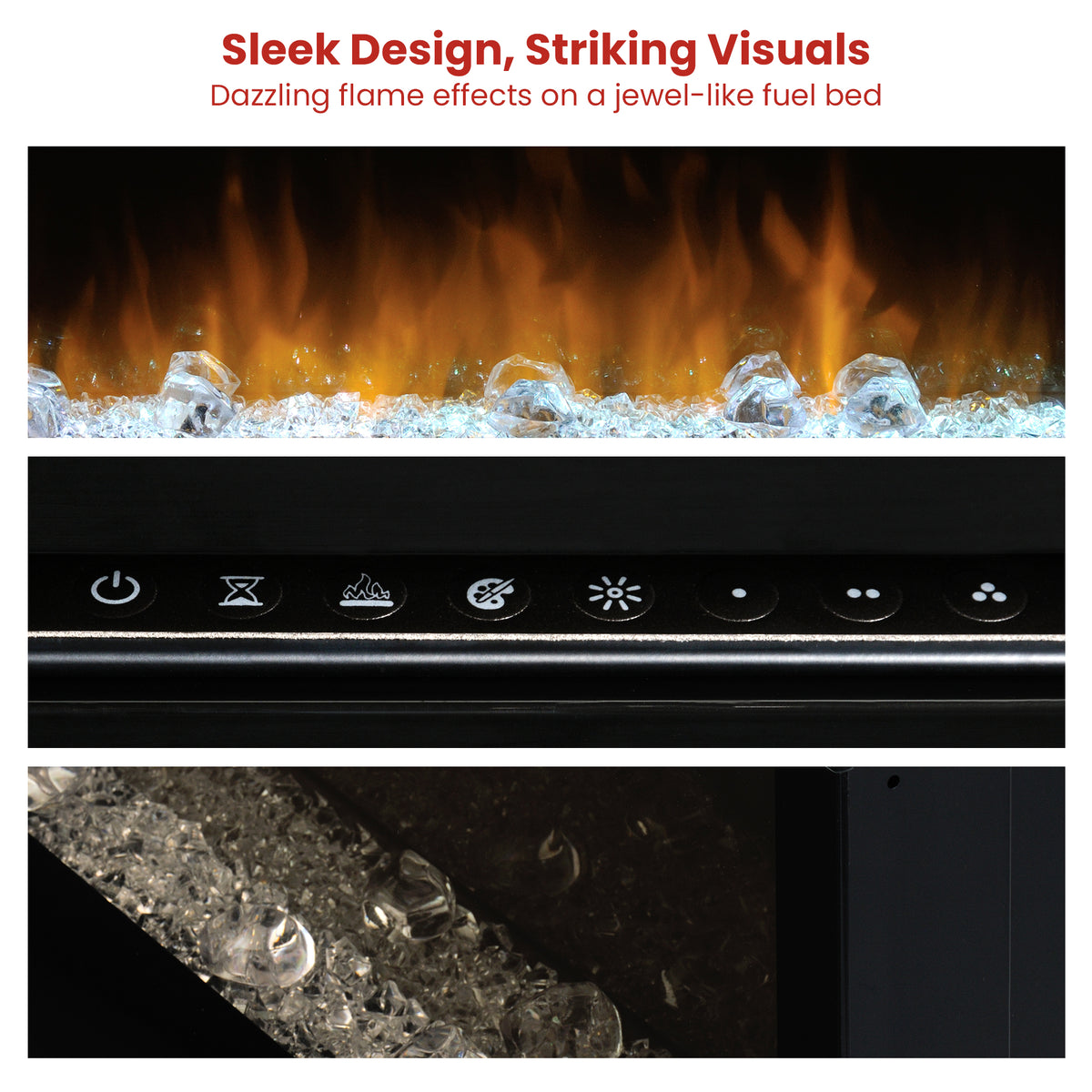 Dimplex PRISM Wall Mounted Electric Fireplace - 34-inches