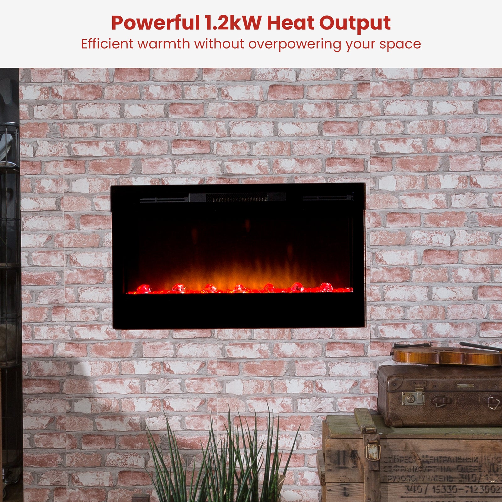 Dimplex PRISM Wall Mounted Electric Fireplace - 34-inches