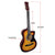 Karrera 38in Acoustic Guitar Steel Strings Carry Bag Shoulder Strap Sun Burst