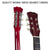 Karrera 38in Acoustic Guitar Steel Strings Carry Bag Shoulder Strap Sun Burst