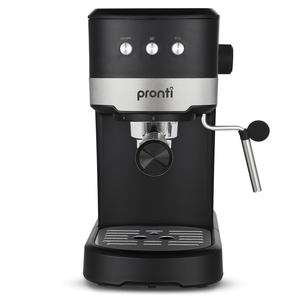 Pronti CM-850D Coffee Machine 20 Bar Espresso Maker with Milk Frother and 1.25L Tank