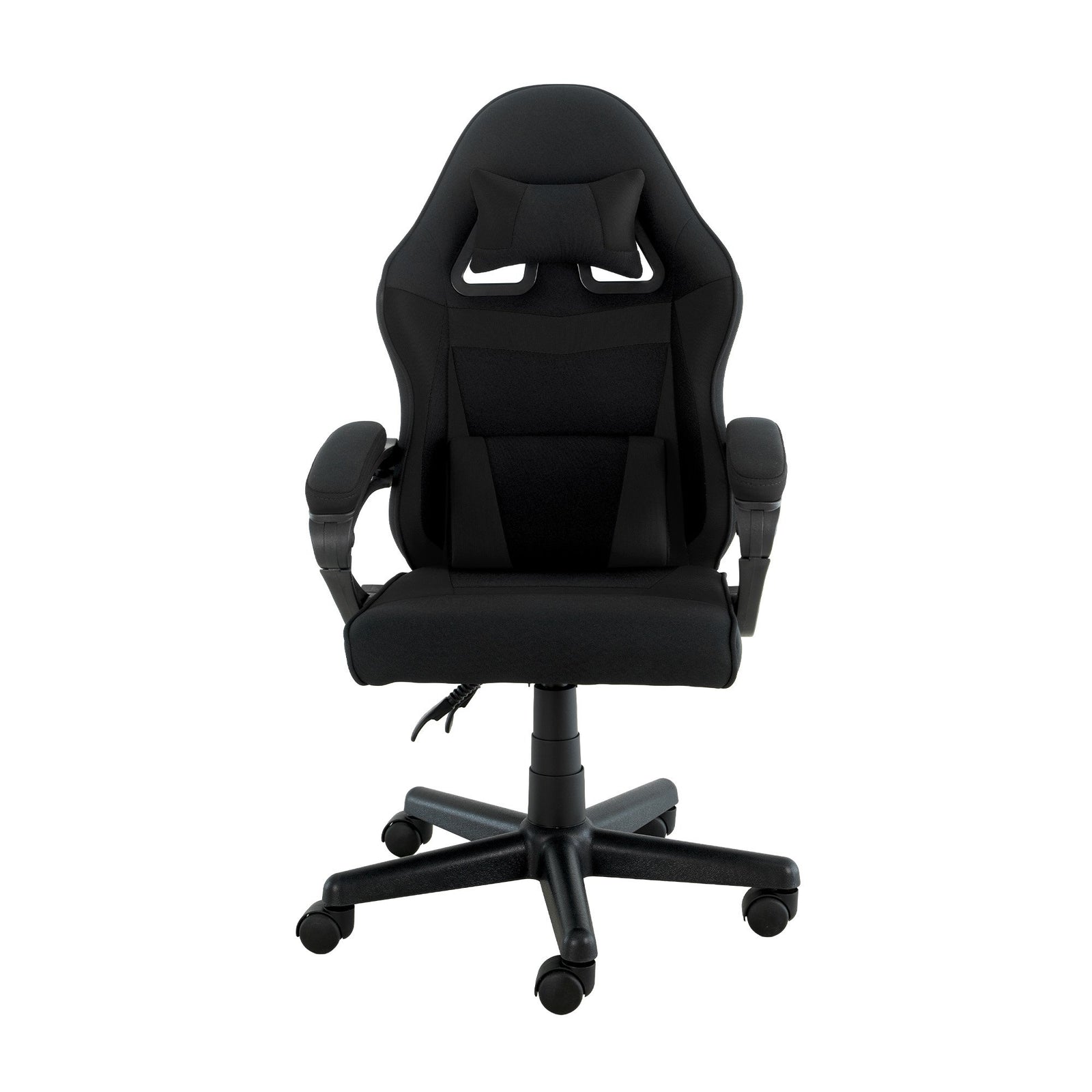 Sarantino Antre Kids Study Gaming Chair Black Adjustable Computer Desk Seat Racing Inspired-look With Adjustable Height, Ergonomic Back Support, Padded Armrests
