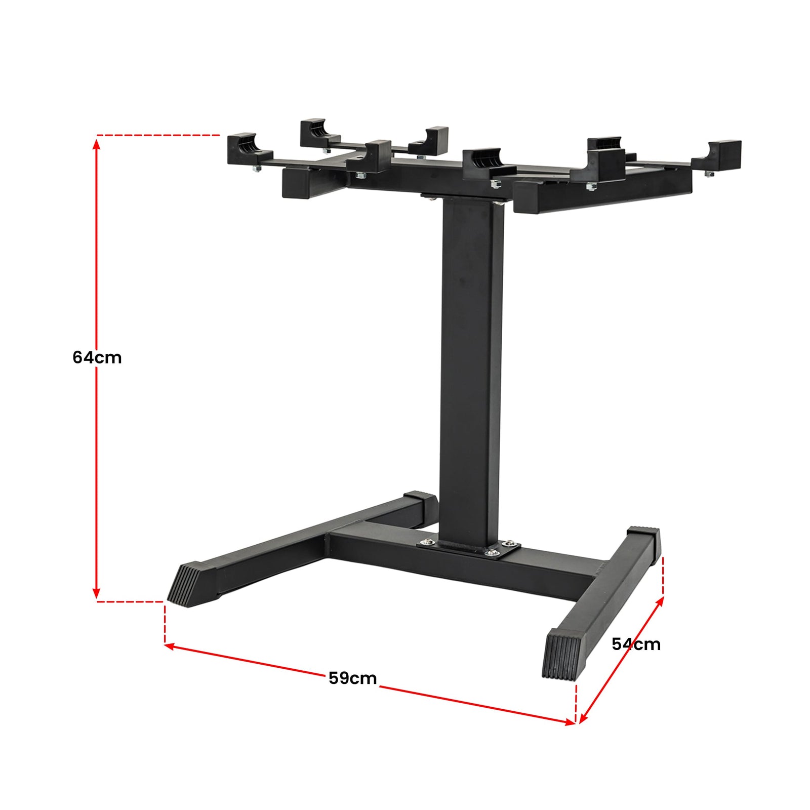 Powertrain Eon Dial-Up 90KG Adjustable Dumbbells Pair with Stand  - Green