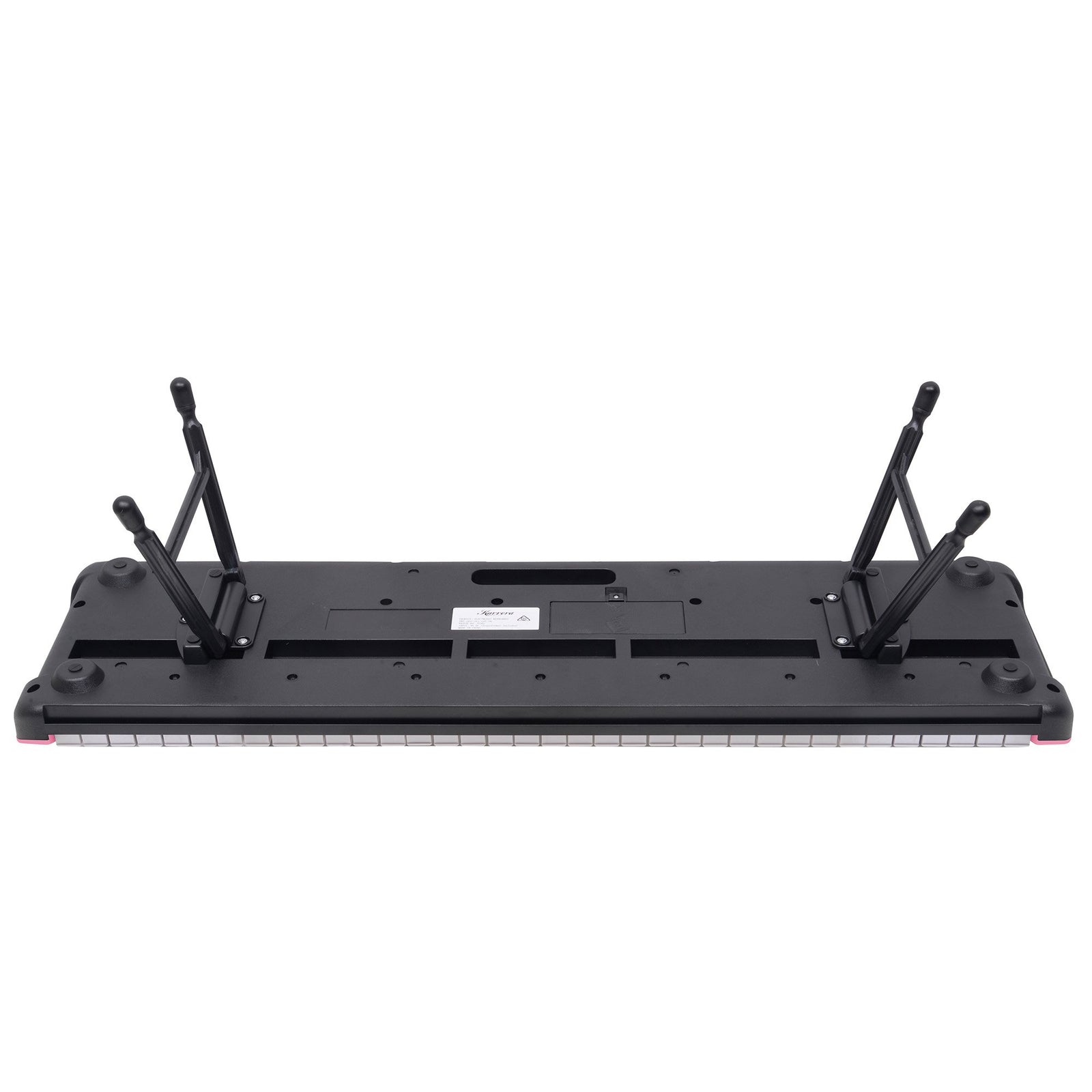 Karrera 61-Key Electronic Piano Keyboard with LED and Folding Stand in Pink CHJ-SD1