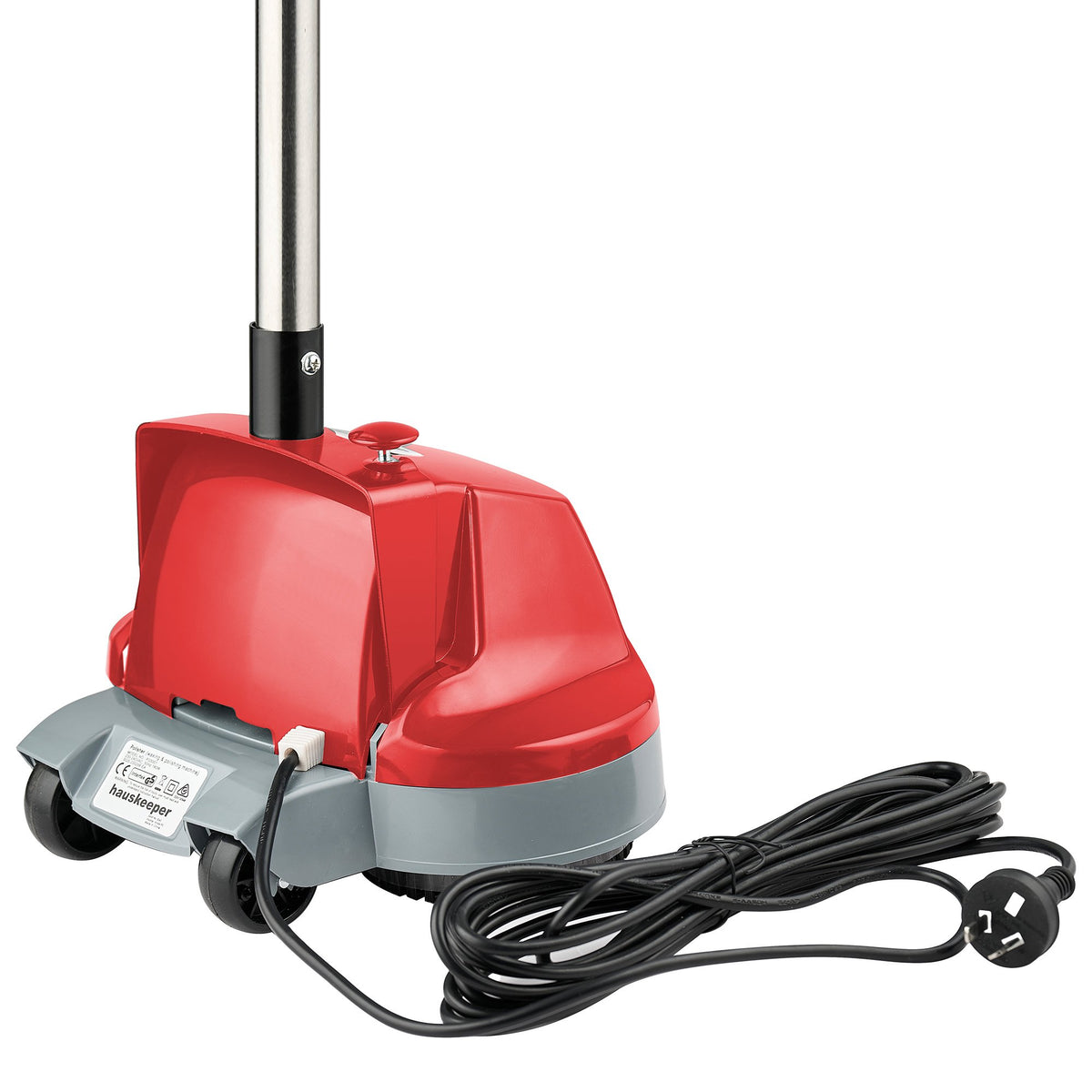Klika Hauskeeper 5 in 1 Electric 240V Floor Polisher w/ 6M Power Cable Timber Hard Waxer Buffer Cleaner Red