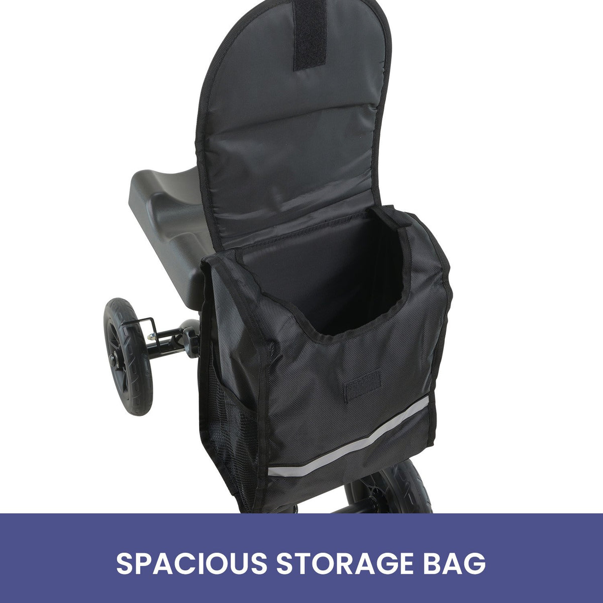 Orthonica Mobility Steel Knee Scooter Walker Steerable Ergonomic Foldable Scooter 10-inch Wheels Height Adjustable Steel Frame 136kg Weight Capacity