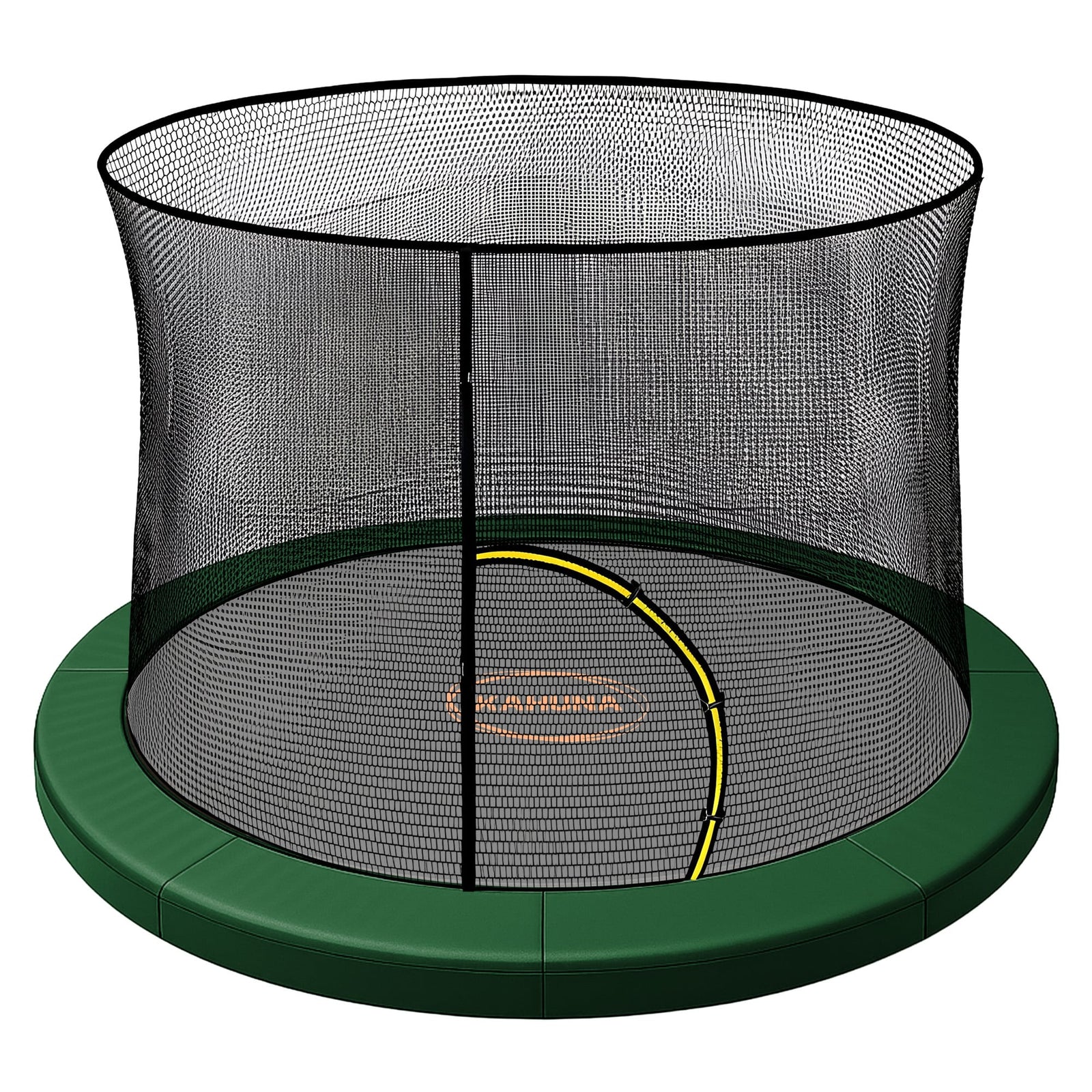 Kahuna 10ft Trampoline Pad and Net - Green