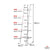 Sarantino Amelia 5-Tier Ladder Shelf in White