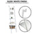 Sarantino Amelia 5-Tier Ladder Shelf in White