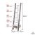 Sarantino Mira 5-tier Ladder Shelf In White And Grey Oak
