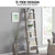 Sarantino Mira 5-tier Ladder Shelf In White And Grey Oak