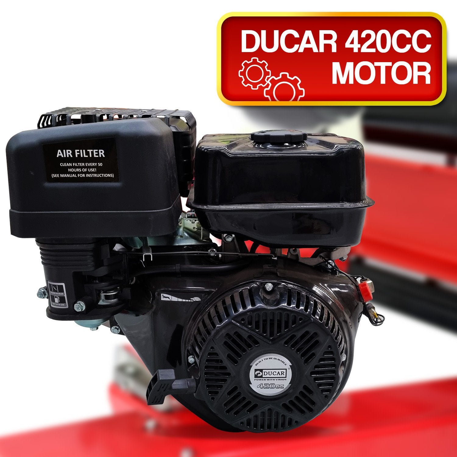 Yukon 60 Ton 420cc Hydraulic Log Splitter Petrol Engine Wood Firewood Cutter