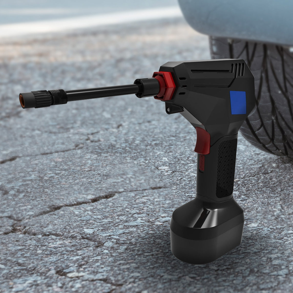 MEC Maxim ATP 12V Tyre Pump Portable Electric Car Tyre Air Pump with LED Light Digital Pressure Metre