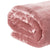 Laura Hill Mink Blanket Queen Size Double-sided Soft Plush Bed Faux Throw Rug 220 X 240cm (pink)
