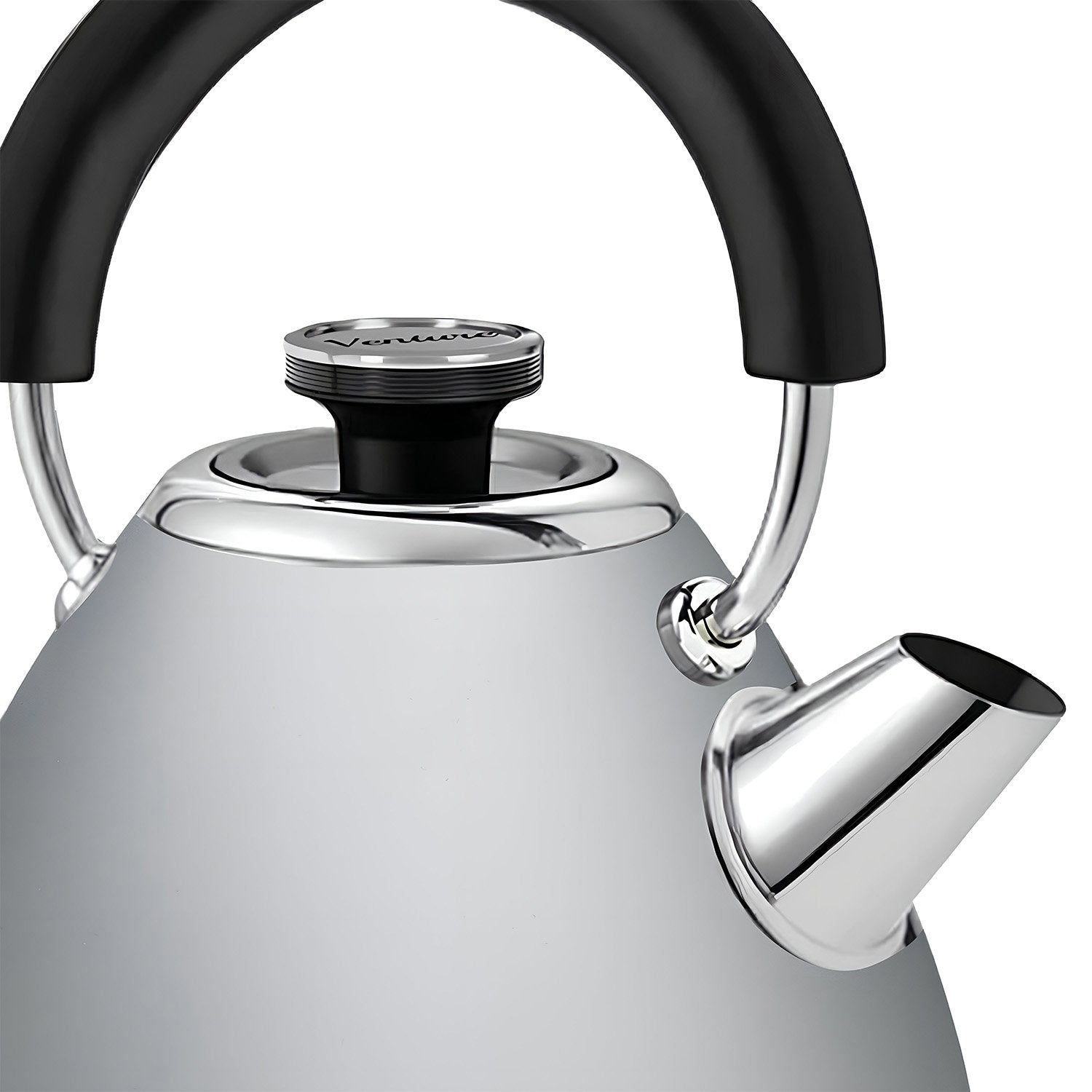 Morphy Richards 1.5L Venture Collection Pyramid Kettle in Steel Grey
