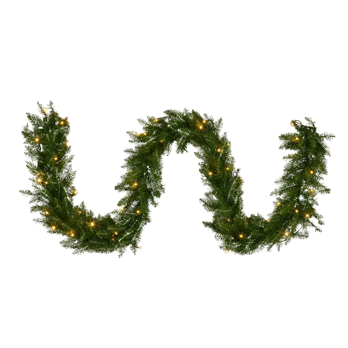 National Tree Company 274cm Dunhill Shimmer Fir Pre-lit Christmas Garland
