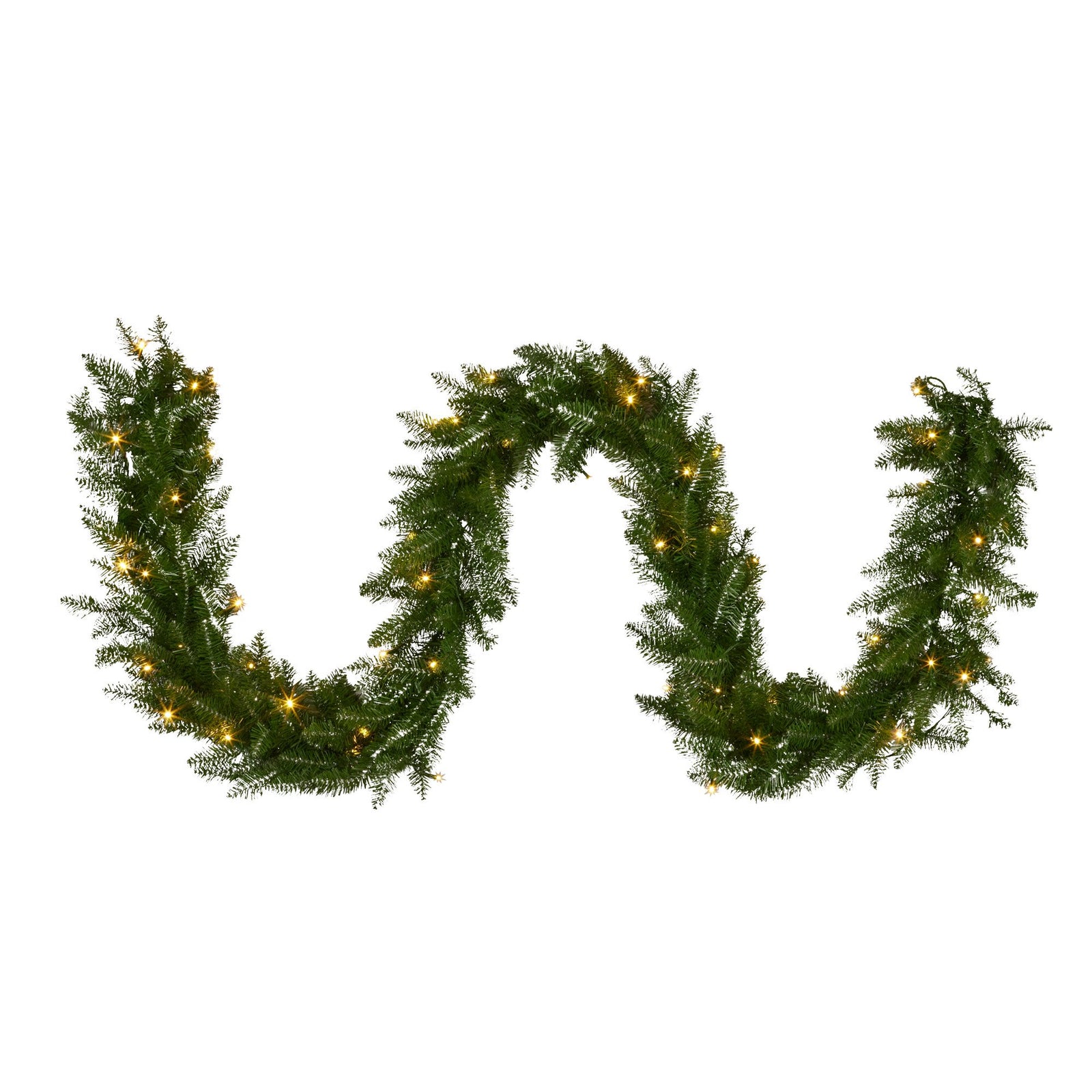National Tree Company 274cm Dunhill Shimmer Fir Pre-lit Christmas Garland