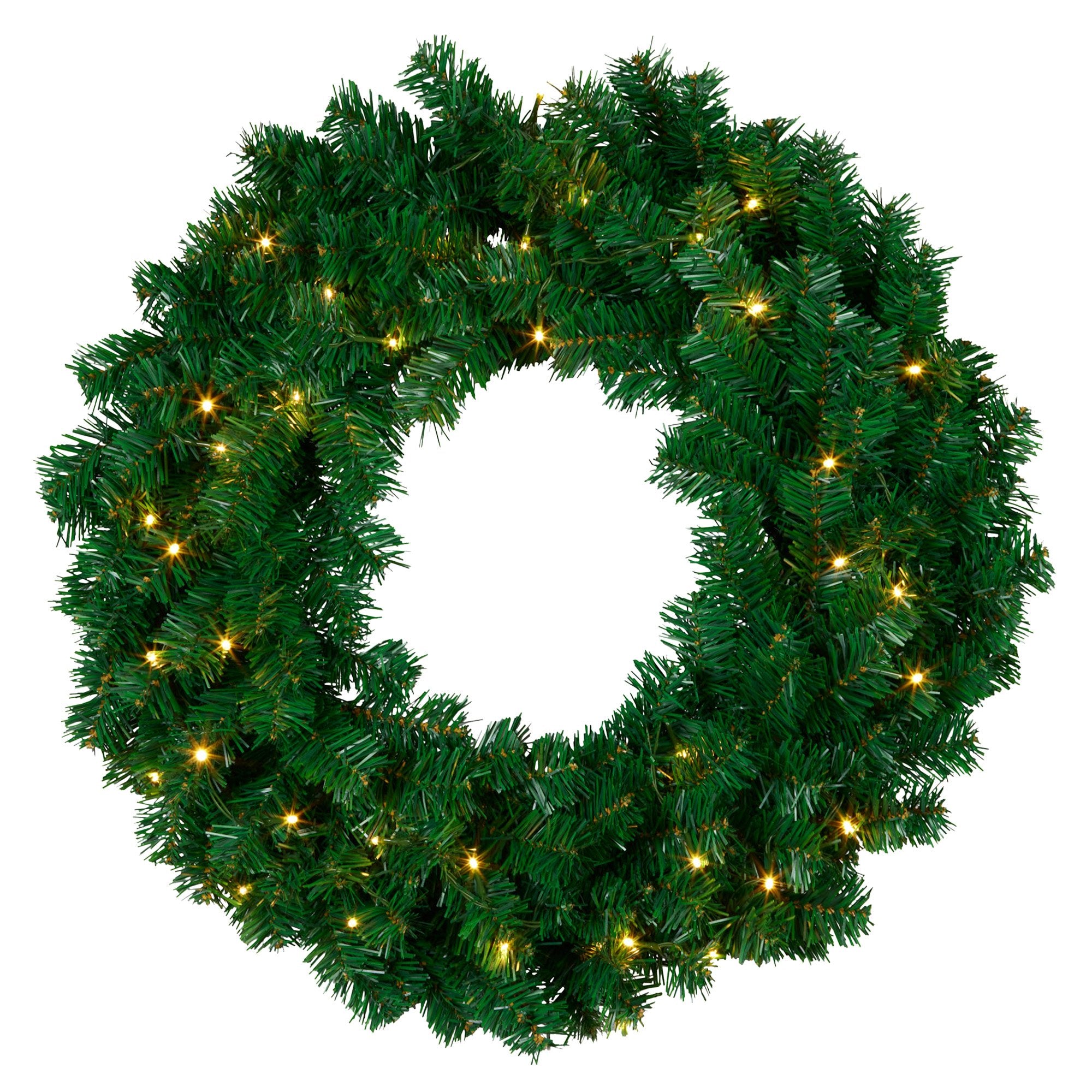 Christabelle 61cm Chadwick Christmas Wreath with LED Lights Front Door Decoration Ornament