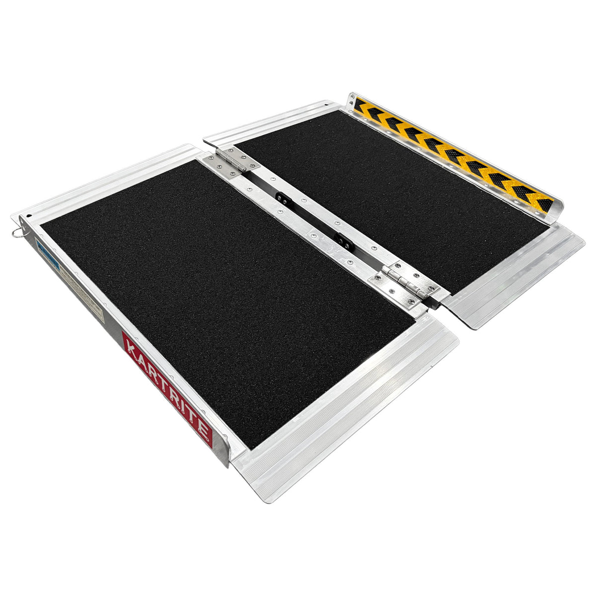 Kartrite Aluminium Wheelchair Ramp 2FT Mobility Ramp with High Grip Surface Safety Side Rails Locking Pin &amp; Carry Handle