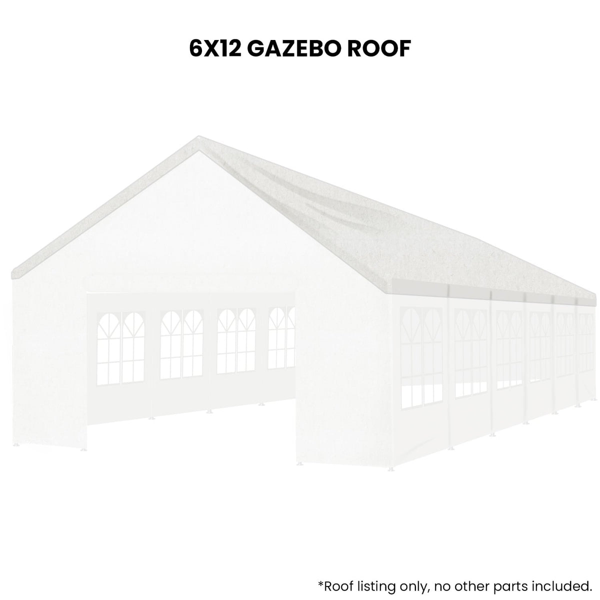 Wallaroo 6x12 White Premium Outdoor Event Marquee Roof Spare Part