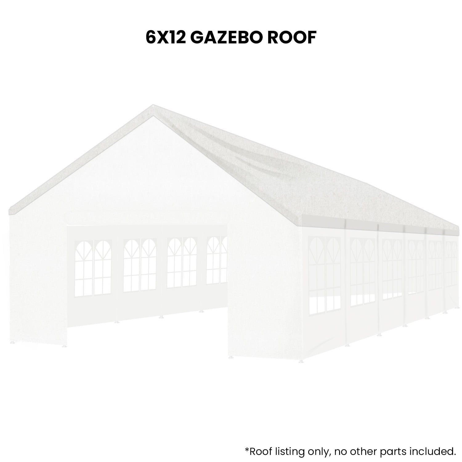 Wallaroo 6x12 White Premium Outdoor Event Marquee Roof Spare Part