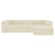 Sarantino Novi 3-Seater Modular Sofa with Ottoman in Cream Non-Slip Bottom Lounge