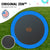 Kahuna Classic 6ft Outdoor Round Blue Trampoline With Safety Enclosure