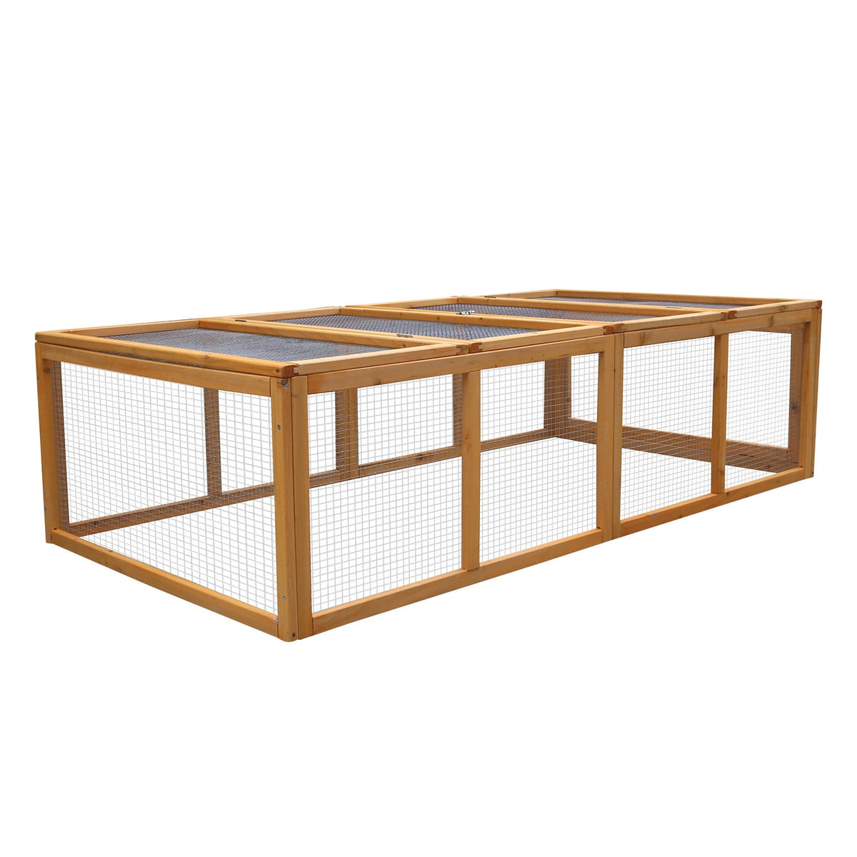 Furtastic Rectangular Wooden Chicken Coop &amp; Rabbit Hutch