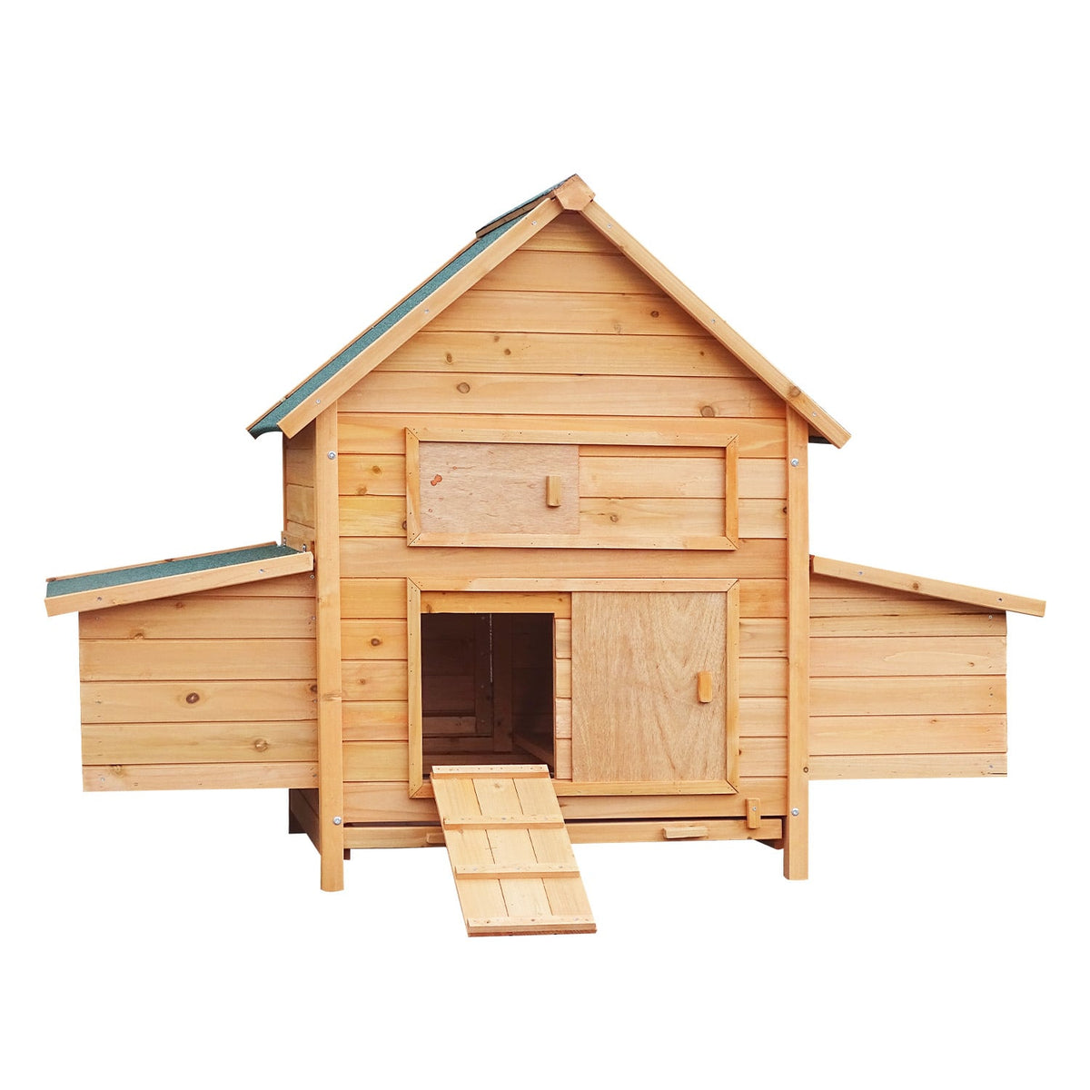 Furtastic Wooden Chicken Coop &amp; Rabbit Hutch With Ramp Nesting Boxes