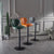 Bar Stools Kitchen Bar Stool Leather Barstools Swivel Gas Lift Counter Chairs x2 BS8405 Green