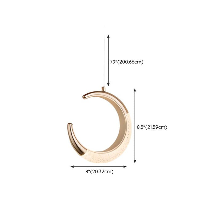 BAMDECOR Moon Stair Chandelier Golden Luxury Villa Duplex Staircase Chandelier Apartment Revolving Loft Hollow Living Room (Dimmable Control)